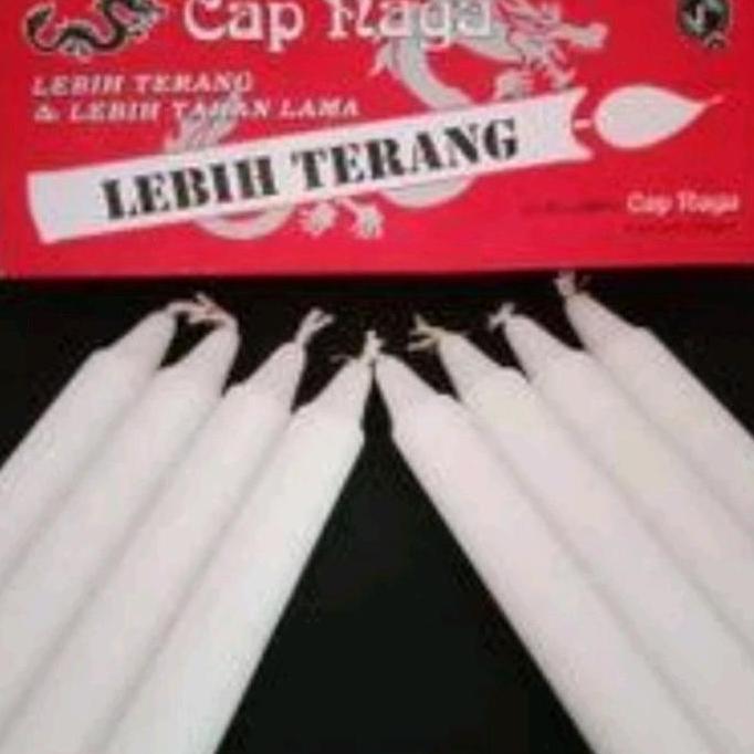 Lilin Natal Putih Mati Lampu Cap Naga
