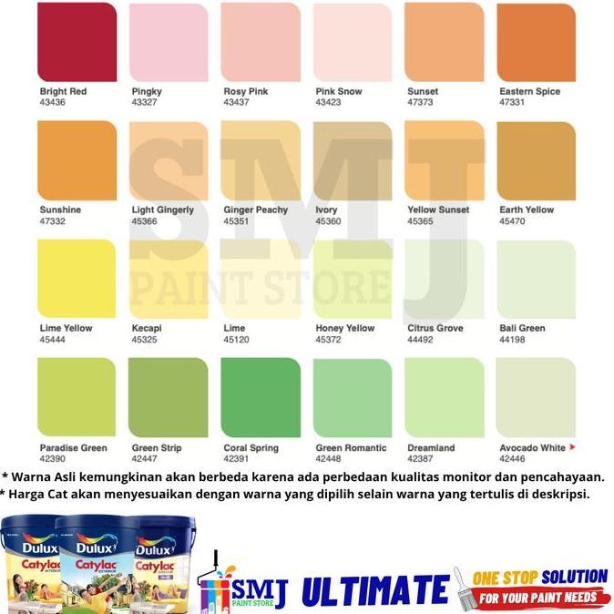 CAT TEMBOK EXTERIOR DULUX CATYLAC EXTERIOR WARNA 25 KG