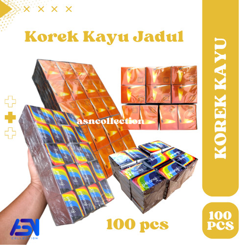 Korek Kayu 100 Pcs Korek Api Kayu jadul Serbaguna