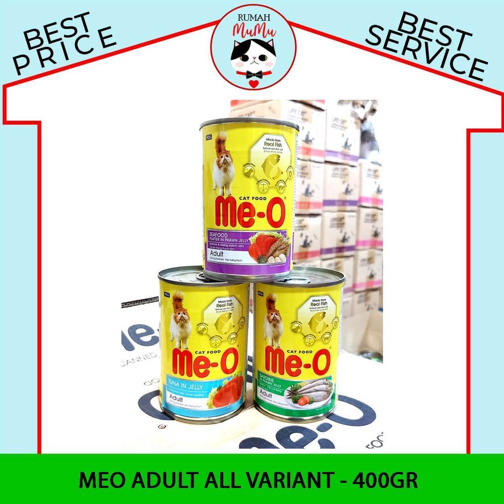 MAKANAN BASAH KALENG KUCING DEWASA MERK MEO 400GR