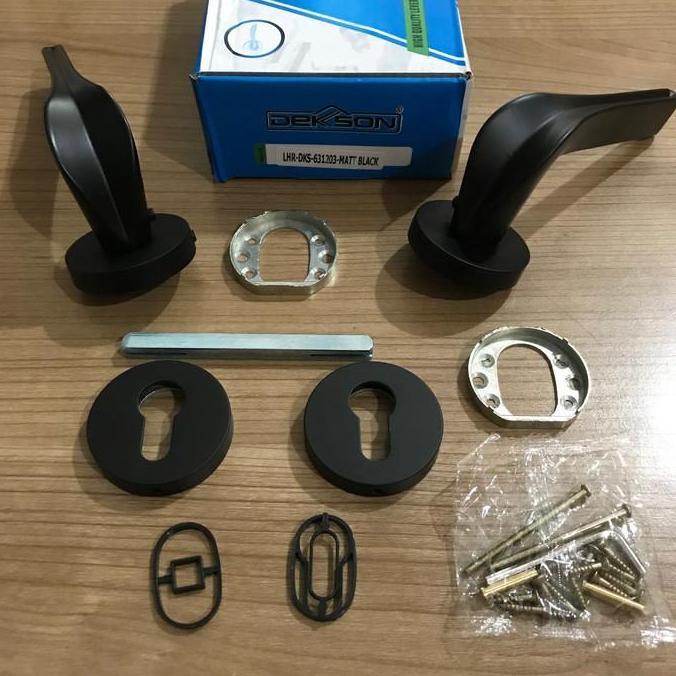 HANDLE DEKKSON LHR 631203 MATT BLACK Handle Pintu Hitam Black Dekson
