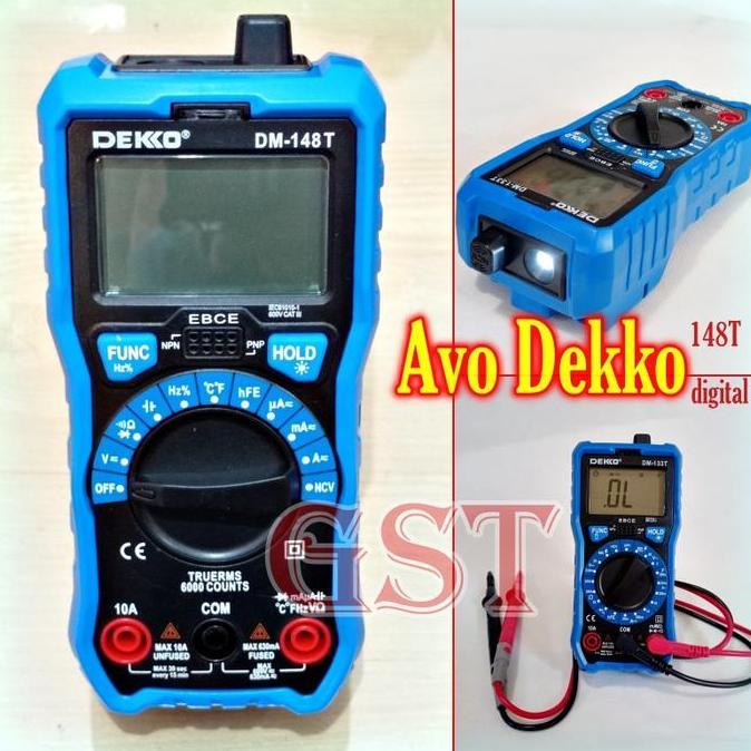 TERBARU - avometer digital dekko DM148T avo meter dm 148c auto