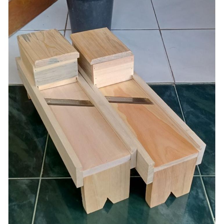 NEW Pengiris bawang JATI BELANDA Ukuran BESAR/ Irisan bawang merah/Pengiris serbaguna