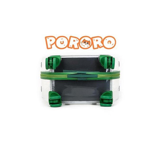 PORORO - Koper Kucing Transparan Anjing Trolley Cargo Travel Bag