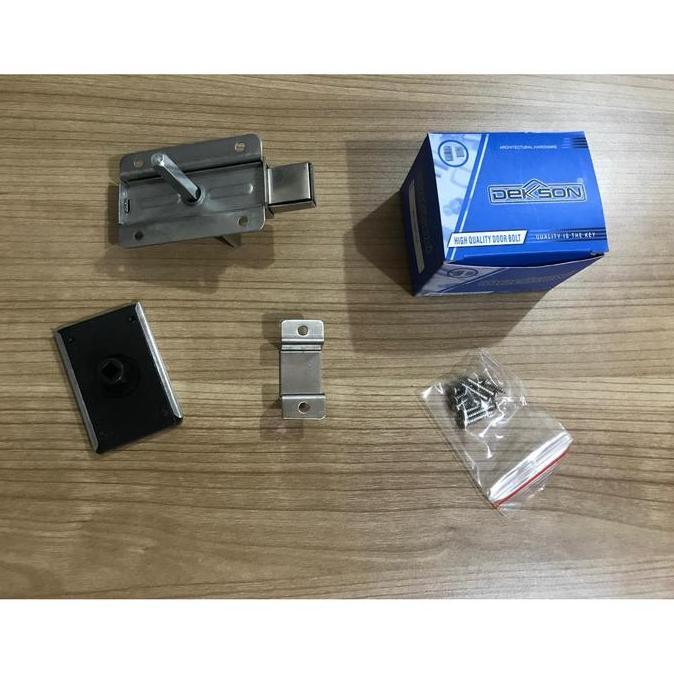 KUNCI LAVATORI DEKKSON KLV 021LI SSS Handle Kunci Slot Geser WC Dekson