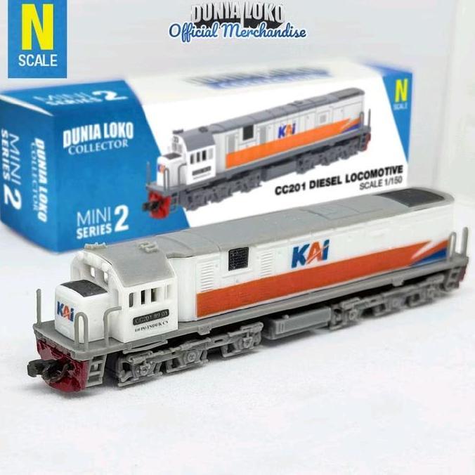 Miniatur Lokomotif CC201 | Dunia Loko Collector Mini Series 1 | N Scale 1:150
