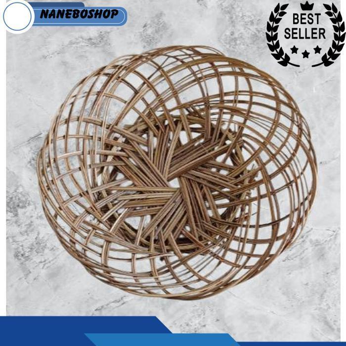 Piring Anyaman / Piring Lidi Anyam Bambu/ Piring Makan Piring Rotan Piring Bambu / Piring Lidi Anyam
