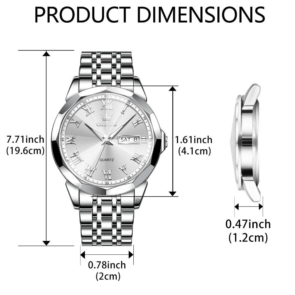 Fast Delivery Olevs Jam Tangan Couple Pasangan Anti Air Original 100% Analog Terbaru Aesthetic Coupl