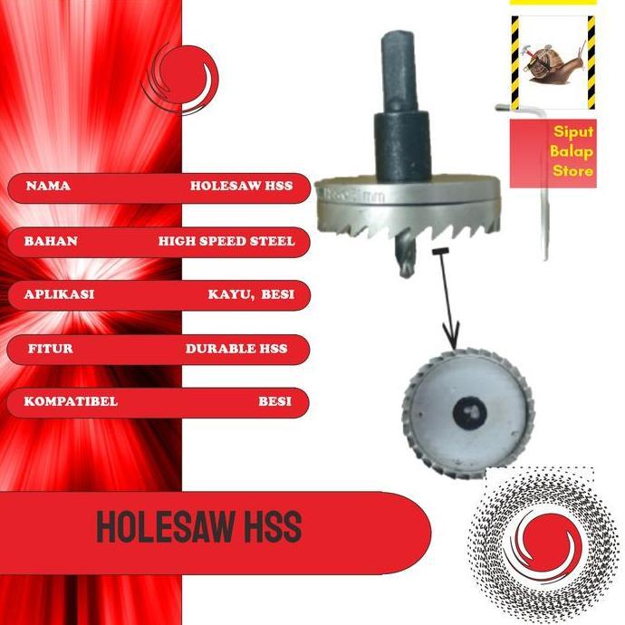 Hole Saw Besi 30-48mm / HoleSaw Besi 30-48mm / Mata Bor Besi 30-48mm