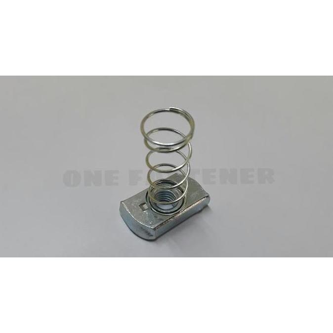 SPRING NUT M6 MUR PER TYPE PENDEK 21MM HEMAT