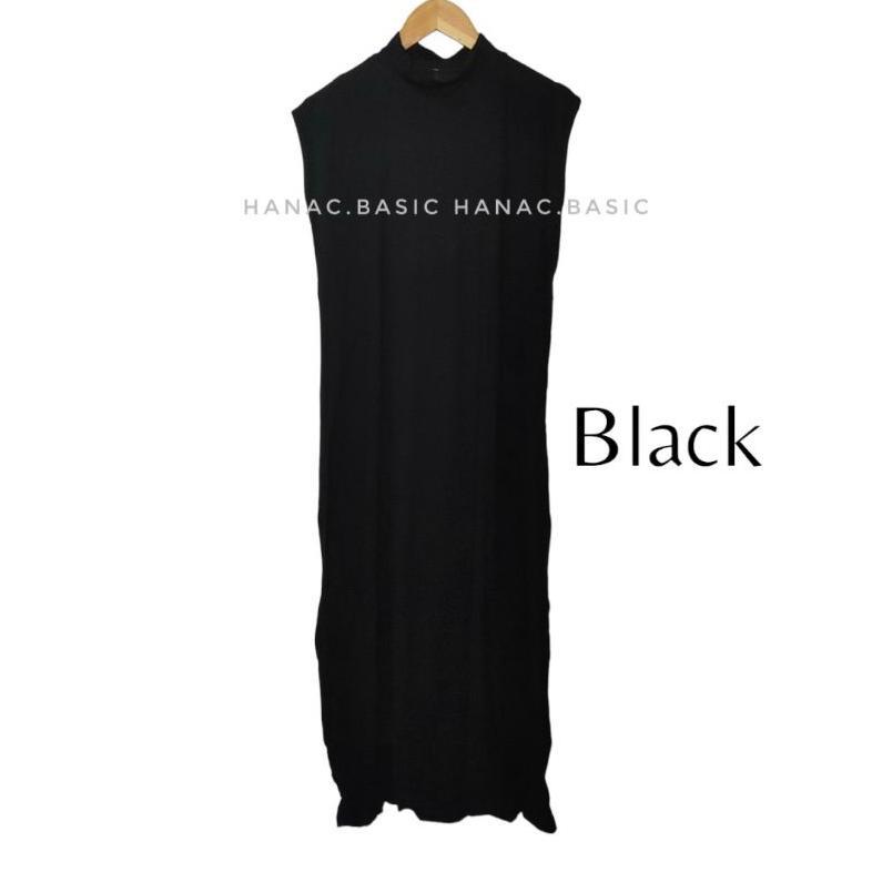 Saless Manset Dress Lekbong Tanpa Lengan Manset Gamis Tanpa Lengan Bahan Rayon Premium Inner Dress G