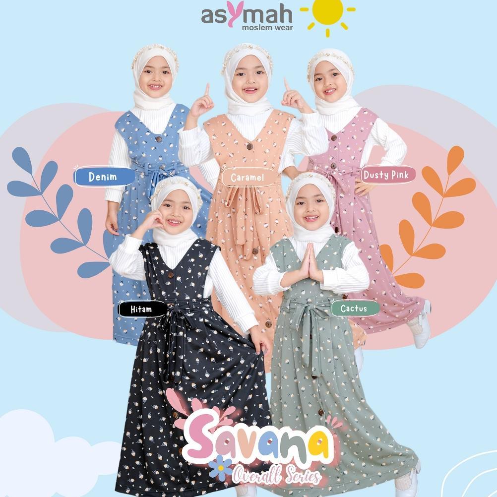 ASYMAH - BAJU ANAK PREMIUM QUALITY KOMPLIT SET INNER SAVANA OVERALL