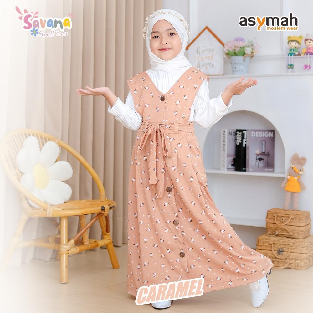 - Overall Set Muslim Anak Perempuan Usia 3 - 10 Tahun Original Savana Overall