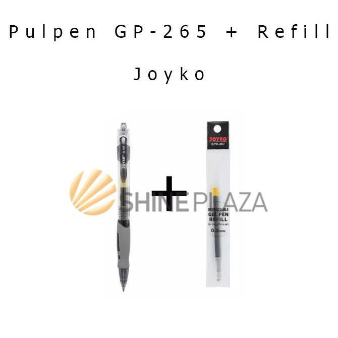 Paket Pulpen Gel Joyko GP-265 - Refill Pulpen Gel Joyko GPR-267