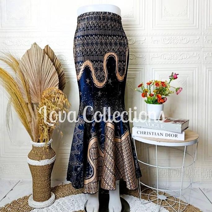 DF310 - ROK DUYUNG PLISKET / ROK BATIK DUYUNG / ROK KEBAYA KONDANGAN BAWAHAN Wanita Panjang