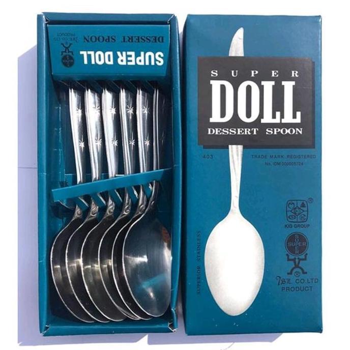 Sendok Makan Stainless Super Doll ORIGINAL TEBAL / Sendok Garpu Makan Tebal Superdoll