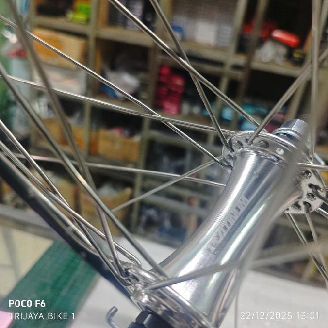 Wheelset 700c Sepeda Fixie Balap Araya GR-72 Hub Platinum Bearing Include Cog Fixed Geai 17T Dan Mul