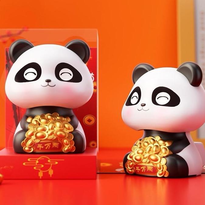 Pajangan Lucu Model Panda Pajangan Dashboard Mobil Model Panda Lucu Car Hiasan BS