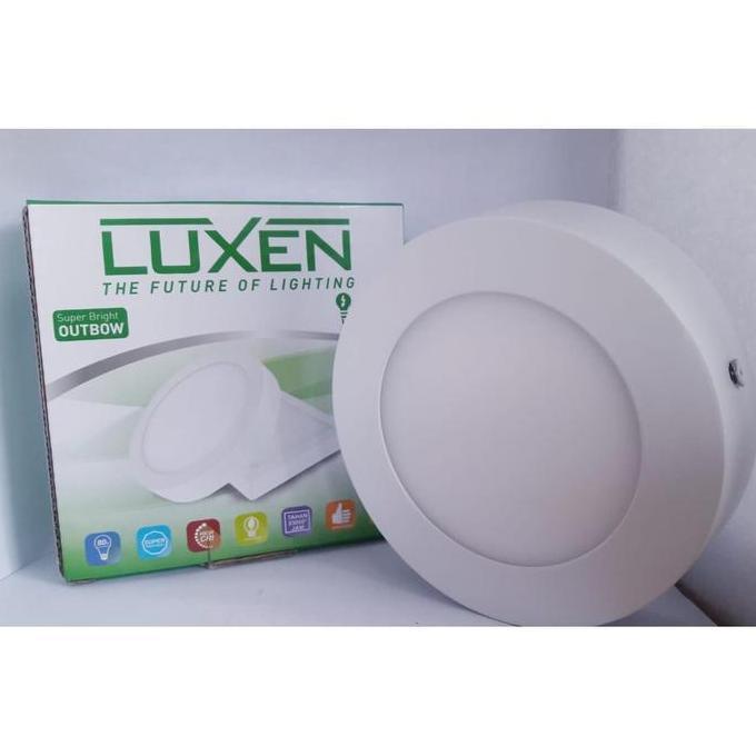 LAMPU TEMPEL DOWNLIGHT LED PANEL 6W 6WAT 6WATT BULAT DOWN LIGHT LUXEN TKPR