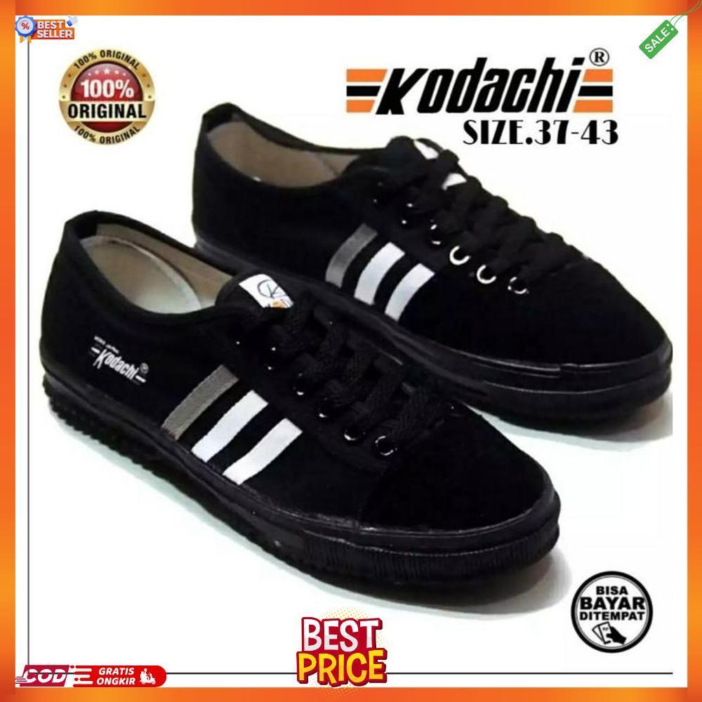 KODACHI 8111 SEPATU KODACI CAPUNG JADUL CLASSIC PRIA HITAM POLOS TALI SIZE 37 SD 43 KEREN KEKINIAN [