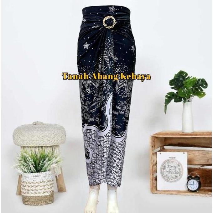 DF142 - ROK LILIT  PESTA PREMIUM KEKINIAN BATIK KAIN Katun Ring Panjang motif Serut Belah samping Ba