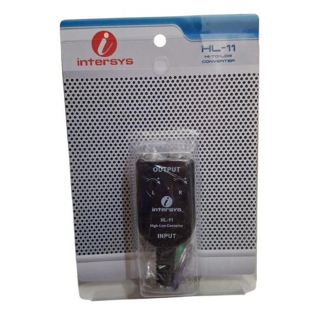 Converter intersys hl-11 hi to low intersys adaptor rca intersys
