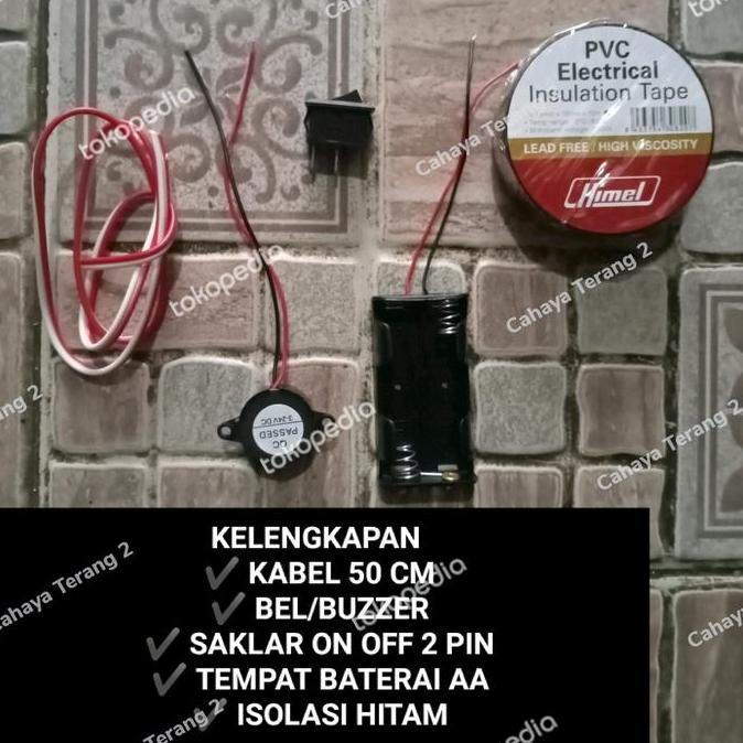 PAKET RANGKAIAN BEL LISTRIK SEDERHANA PRAKTEK PRAKARYA ANAK SEKOLAH PM99
