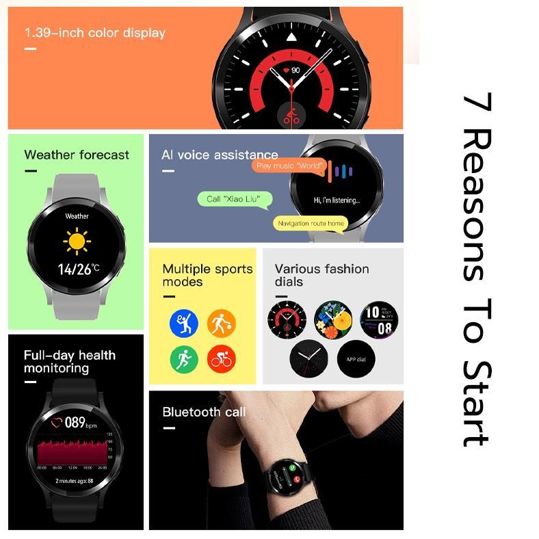 Terbaru Jovitech Smartwatch Full Hd 1.39 Inch Ips Bluetooth Color Circle Sports Jam Tangan Fitness T