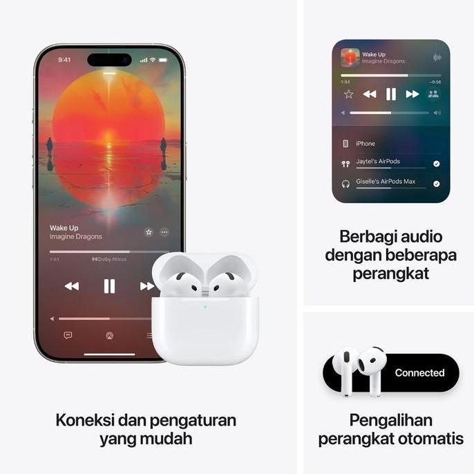 Murah Apple Airpods 4 - Earphone Nirkabel Dengan Garansi Resmi Ibox Tam/Gdn