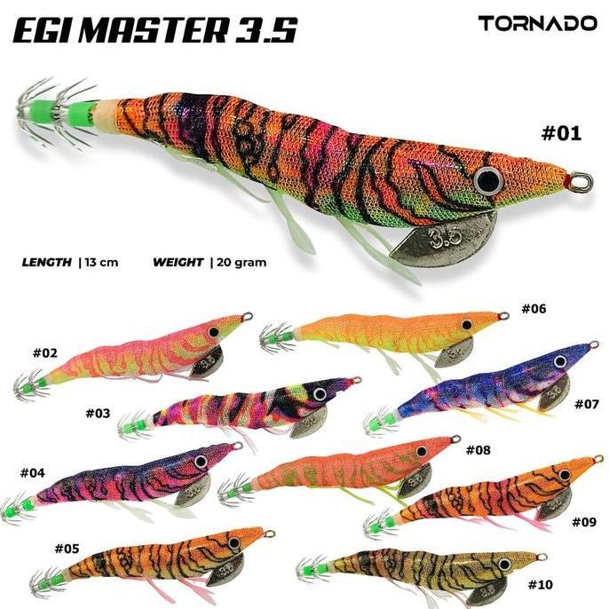 UMPAN CUMI TORNADO EGI MASTER 3.5 (TERBAIK) (TERBARU) (TERMURAH)