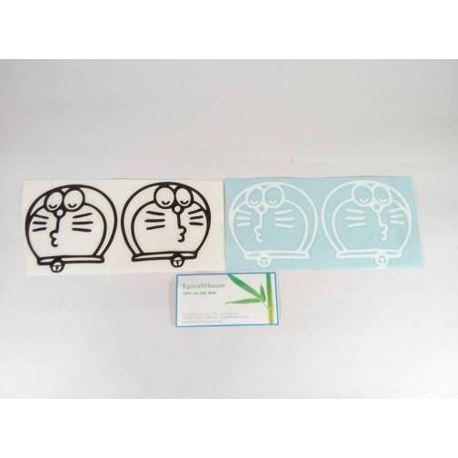Aksesoris Stiker Spion Mobil Kepala Doraemon Lucu Car Decal Sticker