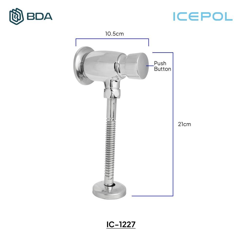 leles Icepol Push Kran Urinal Push Kran Urinoir Keran Air Urinoir Flush Valve IC 1227