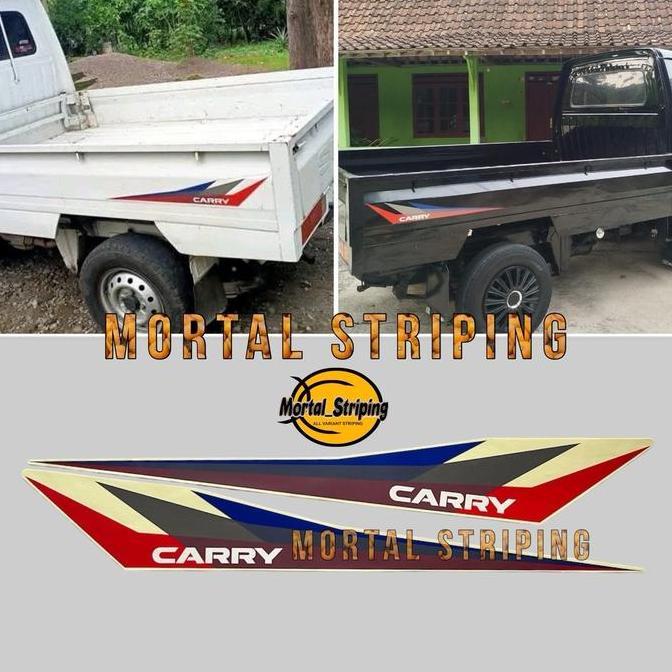 STIKER STRIPING LIS LES BAK MOBIL PICK UP SUZUKI CARRY FUTURA