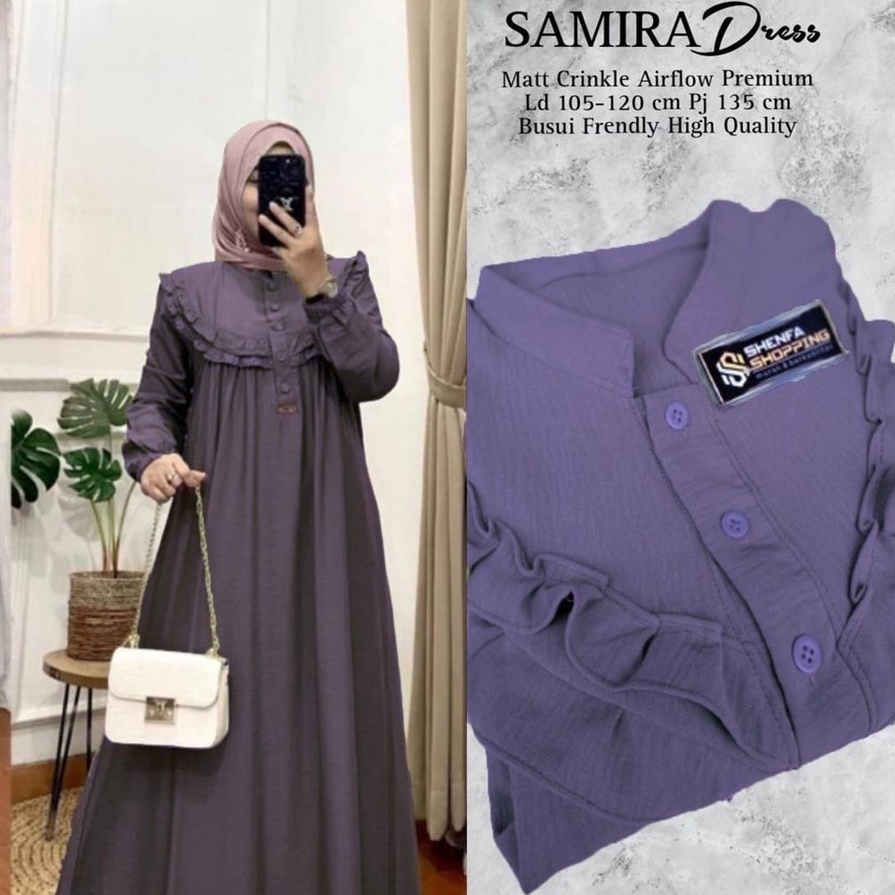 Promo  Gamis Jumbo Ld 120 Bahan Adem - Gamis Crinkle Airflow Premium