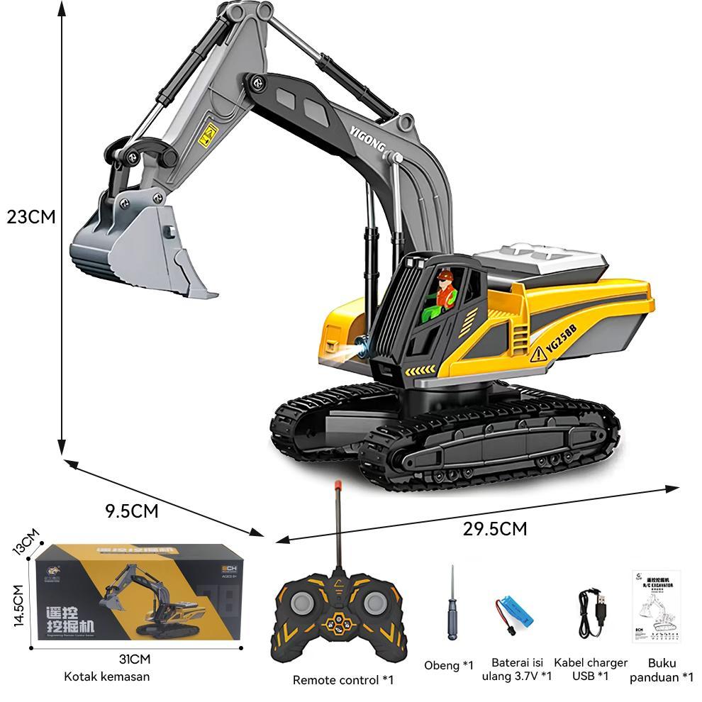 bestpromo cocotoy excavator remote control 8 channel alloy rc beko eskavator rc