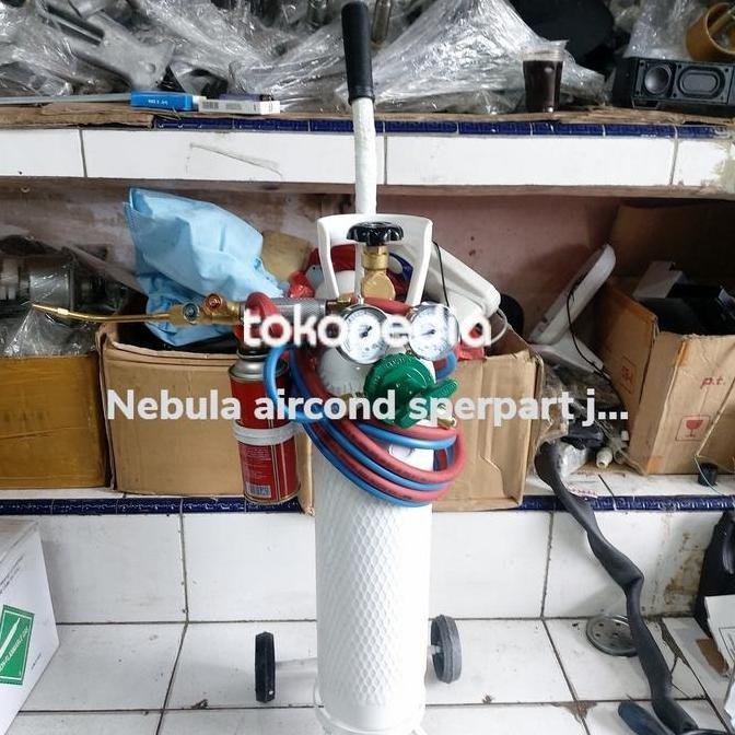 OKSIGEN LAS SET UKURAN OKSIGEN 1M KUBIK LAS OKSIGEN BERKULITAS + TROLI KH99