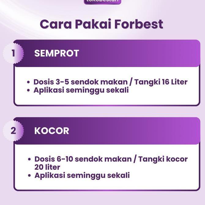 [ORIGINAL] Pupuk NEW Forbest Calcium Active - Nutrisi Mikro Lengkap Anti Rontok & Busuk Buah Hemat P