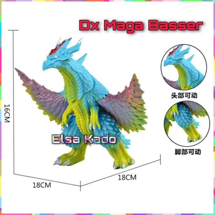 Monster Dx Maga Basser Kaiju Godzilla Action Figure Mainan Ultraman
