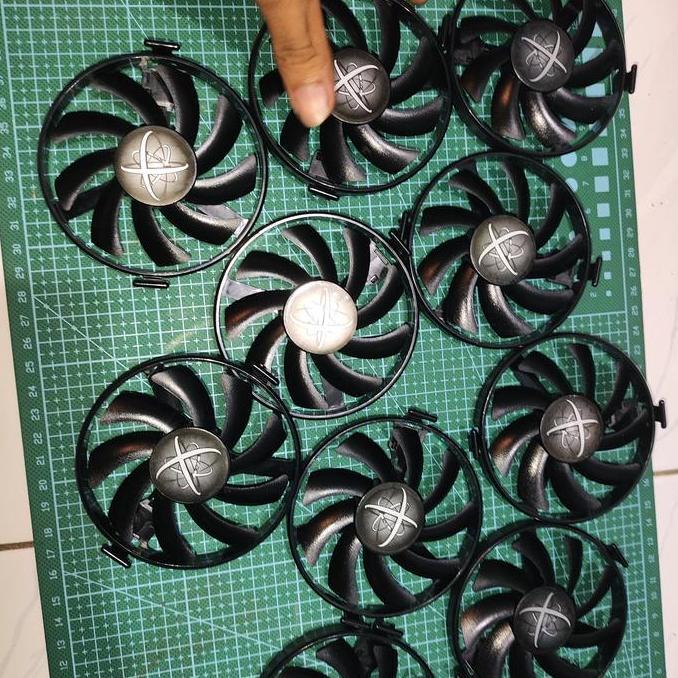 Fan kipas Vga XFX 95mm 4pin RX 580 570 480 470 ORIGINAL black edition