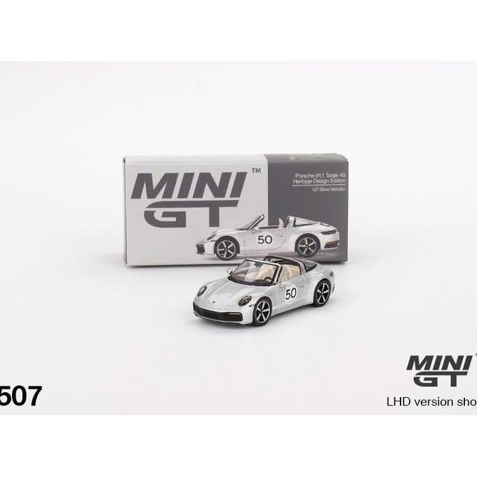 MINIGT 507 PORSCHE 911 TARGA 4S HERITAGE DESIGN EDITION GT SILVER MGT