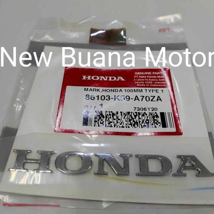 Stiker Emblem Mark Honda 100MM Type 1 New Vario 150 86103K59A70ZA