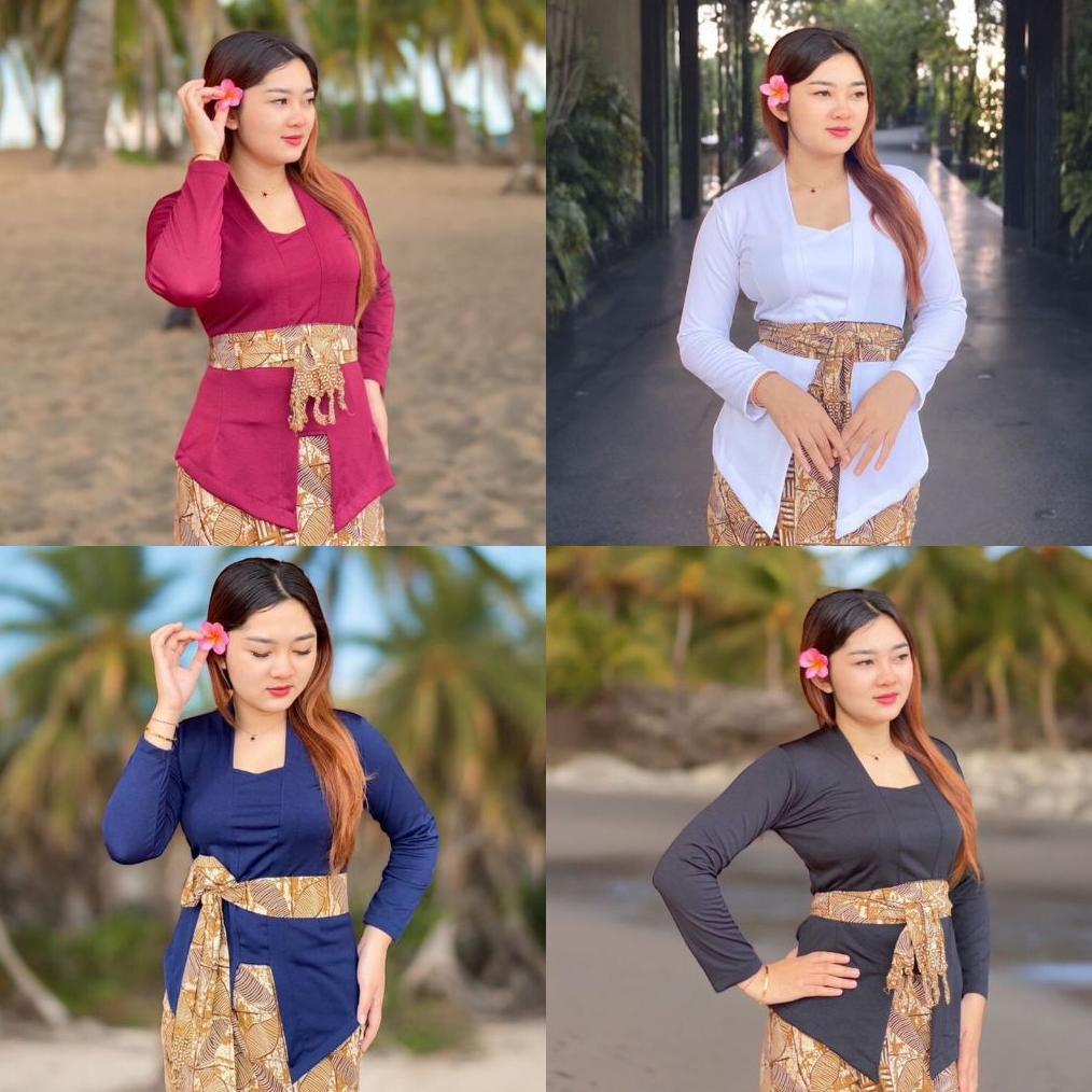 BESTPROMO KEBAYA BALI BROKAT SOFIA BED KUTU BARU ATASAN TRADISIONAL MODERN MELAR ATASAN KUTUBARU LEN