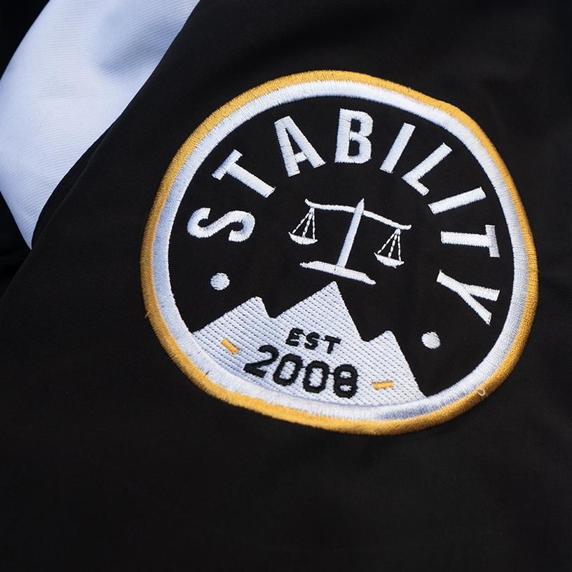 exclusive miscast varsity jacket vintage chavez hitam