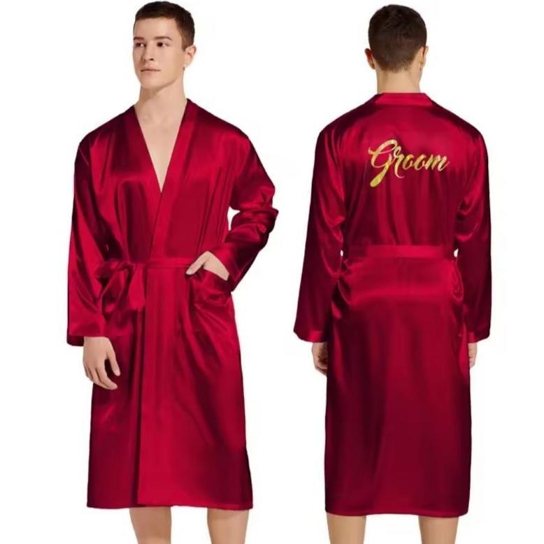 BIG PROMO Kimono Tidur Couple Satin Pria Wanita/Hampers Kimono Tidur