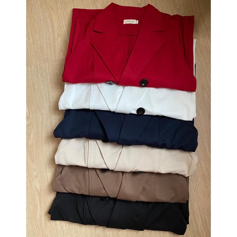 New Arrival Good Looking - Lyla Long Blazer Wedges Semiwol