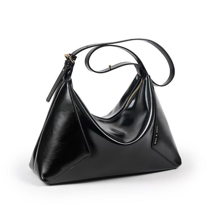 Murah [Tiktok Exclusive] Honyan Tas Bahu Wanita Lyra Shoulder Bag Resleting Kulit Sintetis