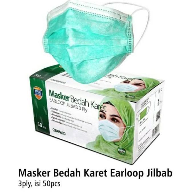 Masker Onemed Hijab Masker Hijab Onemed Masker Headloop