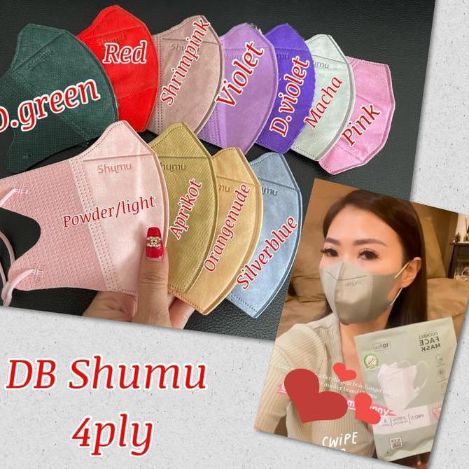 MASKER DUCKBILL SHUMU 3PLY WARNA WARNI 25PCS