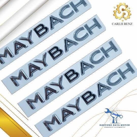 Emblem Maybach Chrome Grade A / Emblem Tulisan Maybach Mercedes Benz