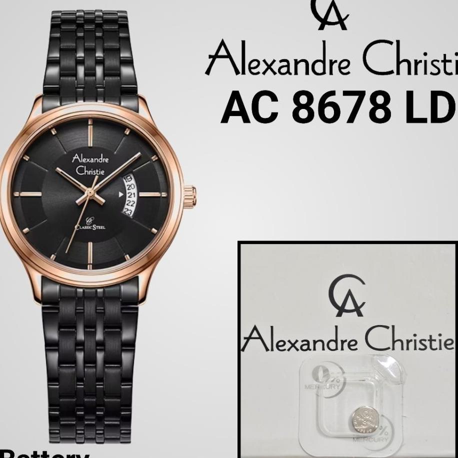 Baterai Jam Tangan Alexandre Christie Type Ac 8678 Ld